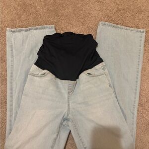 Isabel Maternity by Ingrid & Isabel Light Blue Boot Cut Pants